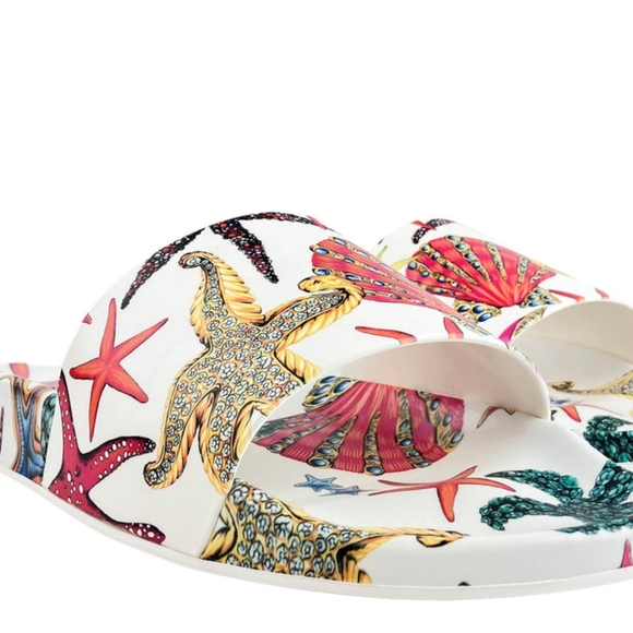 Nib Men's Sz 44 Versace Pool slides - Picture 3 of 10